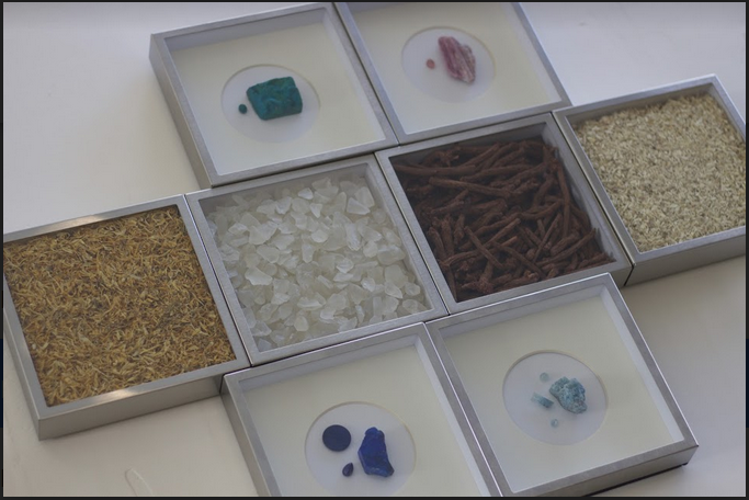 Gemstones and spices found in Afghanistan that will also be on display, . Photo provided by Caroline Cahill.